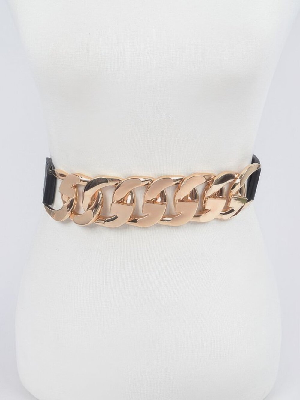 Oversized Chain Plus Size Stretch Belt